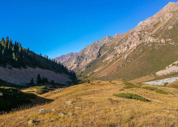 Vista Las Montañas Cerca Almaty Tian Shan Alatau Kazajstán — Foto de Stock