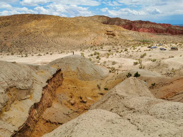 Caminhada Parque Nacional Altyn Emel Área Almaty Cazaquistão — Fotografia de Stock