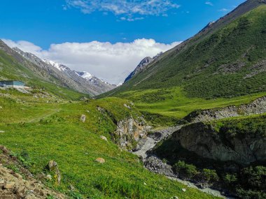 Mermer Duvar 'ın manzarası, Tian Shan, Kazakistan