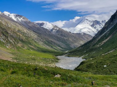 Mermer Duvar 'ın manzarası, Tian Shan, Kazakistan