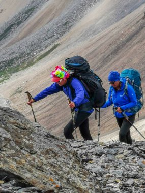 Mermer Duvar Zirvesi, Tian Shan, Kazakistan 