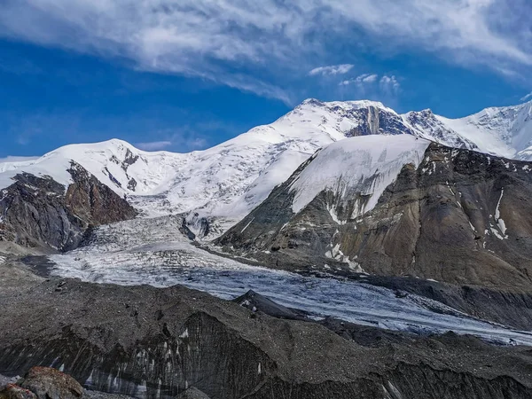 Vista Panorámica Del Pico Pared Mármol Tian Shan Kazajstán —  Fotos de Stock