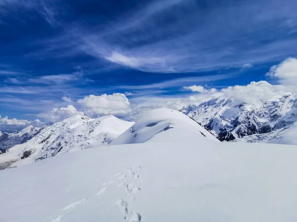 Vista Panoramica Della Cima Del Muro Marmo Tian Shan Kazakistan — Foto Stock