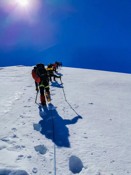 Cestování Mramorové Stěně Tian Shan Kazachstán — Stock fotografie