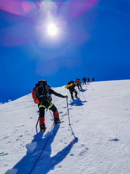 Cestování Mramorové Stěně Tian Shan Kazachstán — Stock fotografie