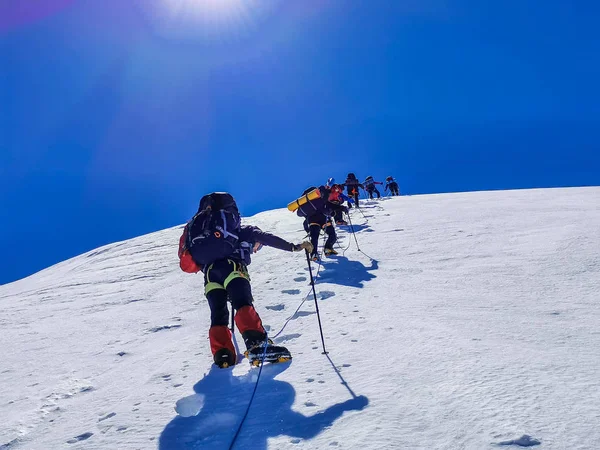 Cestování Mramorové Stěně Tian Shan Kazachstán — Stock fotografie