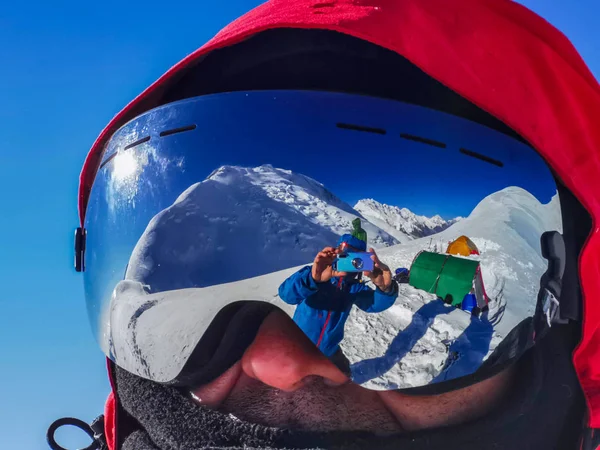 Cestování Mramorové Stěně Tian Shan Kazachstán — Stock fotografie