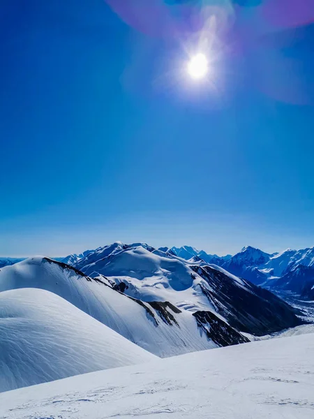 Mermer Duvar Manzarası Tian Shan Kazakistan — Stok fotoğraf