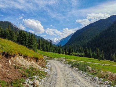 Mermer Duvar 'ın manzarası, Tian Shan, Kazakistan