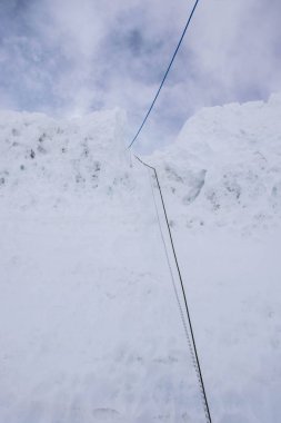 Khan Tengri tepesinin manzarası, Tian Shan, Kazakistan 