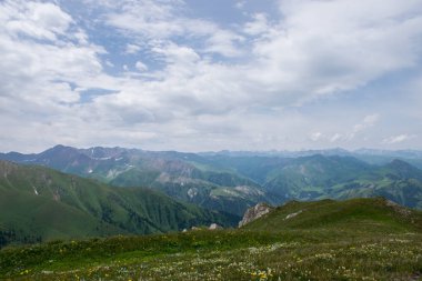 Karkara bölgesinin manzarası, Tian Shan, Kazakistan
