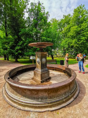 Moskova şehir mimarisini gezmek, seyahat kavramı 