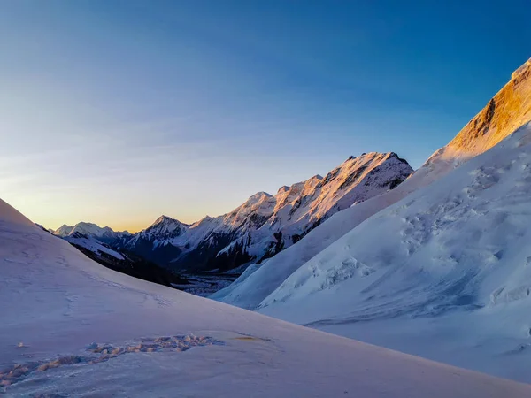 Vista Del Pico Pared Mármol Tian Shan Kazajstán — Foto de Stock