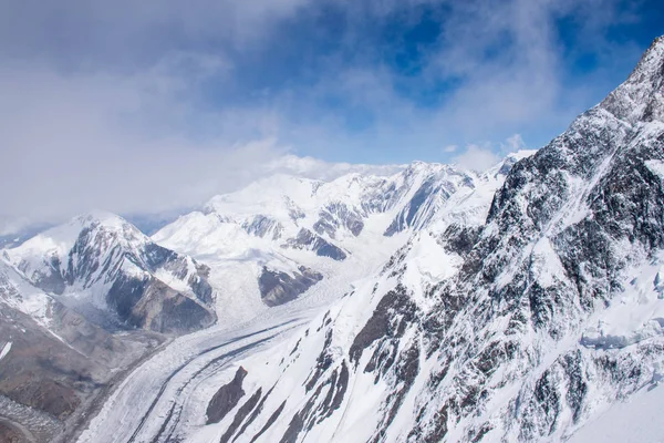 Widok Szczyt Khan Tengri Tian Shan Kazachstan — Zdjęcie stockowe