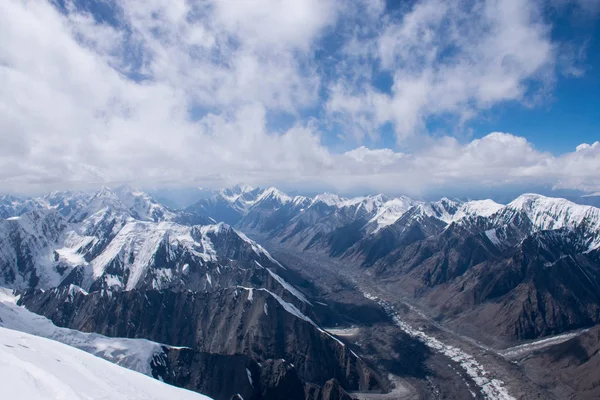 Vista Panorámica Del Pico Khan Tengri Tian Shan Kazajstán — Foto de Stock