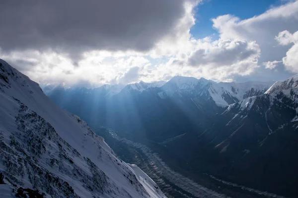 Γραφική Θέα Του Khan Tengri Κορυφή Tian Shan Καζακστάν — Φωτογραφία Αρχείου