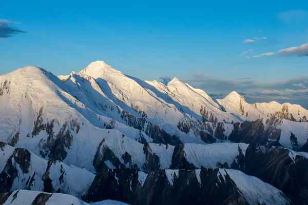 Vista Panorámica Del Pico Khan Tengri Tian Shan Kazajstán — Foto de Stock