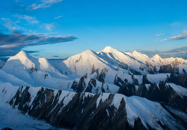 Scenic View Khan Tengri Peak Tian Shan Kazakhstan — Stock Photo, Image