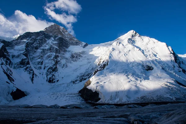 Vista Panorámica Del Pico Khan Tengri Tian Shan Kazajstán —  Fotos de Stock