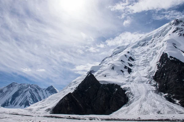 Γραφική Θέα Του Khan Tengri Κορυφή Tian Shan Καζακστάν — Φωτογραφία Αρχείου