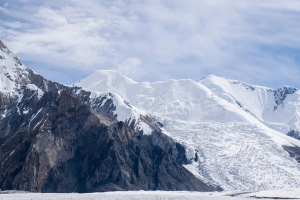 Vista Panorámica Del Pico Khan Tengri Tian Shan Kazajstán —  Fotos de Stock