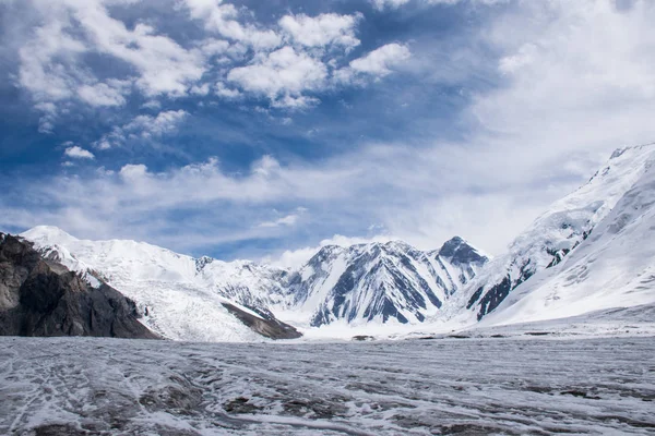 Vista Panorámica Del Pico Khan Tengri Tian Shan Kazajstán —  Fotos de Stock