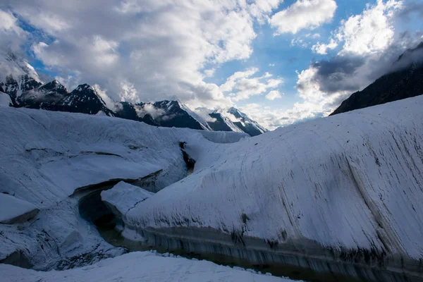 Γραφική Θέα Του Khan Tengri Κορυφή Tian Shan Καζακστάν — Φωτογραφία Αρχείου