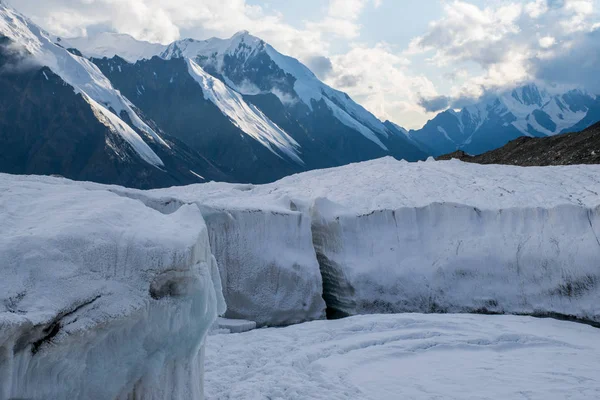 Γραφική Θέα Του Khan Tengri Κορυφή Tian Shan Καζακστάν — Φωτογραφία Αρχείου