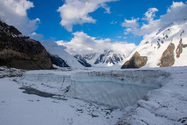 Vista Panorámica Del Pico Khan Tengri Tian Shan Kazajstán — Foto de Stock