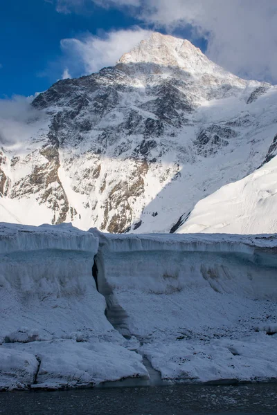 Scenic View Khan Tengri Peak Tian Shan Kazakhstan — 스톡 사진