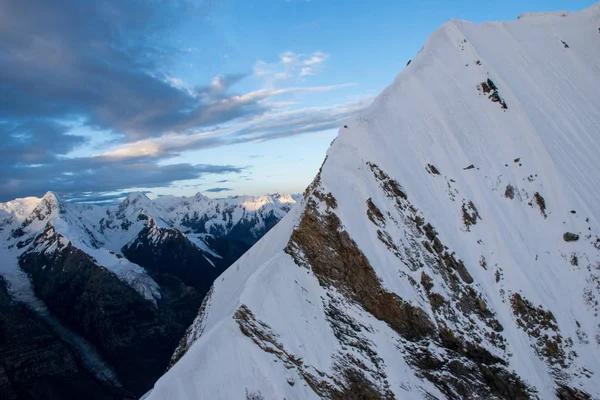 Vista Panorámica Del Pico Khan Tengri Tian Shan Kazajstán — Foto de Stock