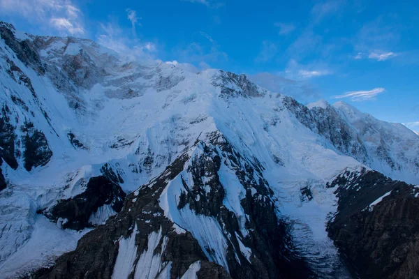 Vista Panorámica Del Pico Khan Tengri Tian Shan Kazajstán —  Fotos de Stock