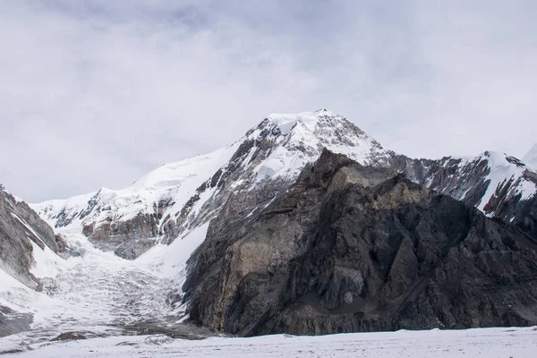 Vista Panorámica Del Pico Khan Tengri Tian Shan Kazajstán — Foto de Stock