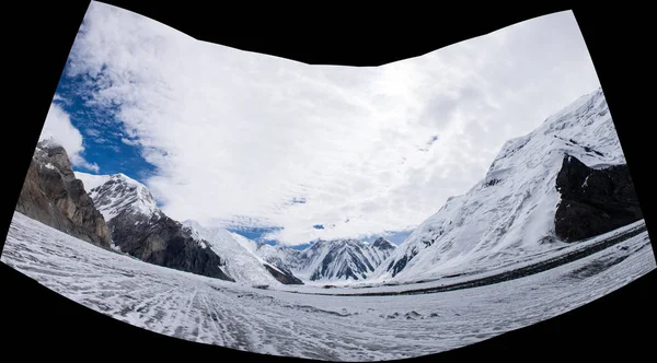 Festői Kilátás Khan Tengri Csúcs Tian Shan Kazahsztán — Stock Fotó