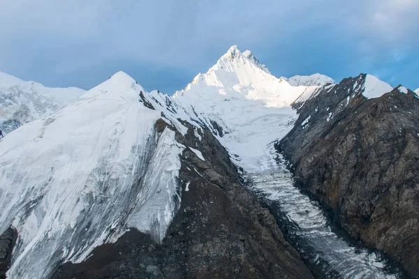 Vista Panorámica Del Pico Khan Tengri Tian Shan Kazajstán — Foto de Stock