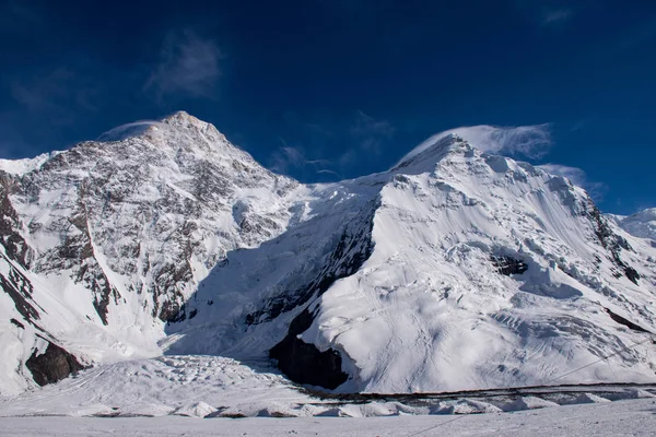 Vista Panorámica Del Pico Khan Tengri Tian Shan Kazajstán — Foto de Stock