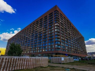 Moskova şehir mimarisini gezmek, seyahat kavramı 