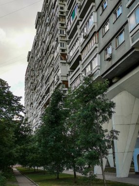 Moskova şehir mimarisini gezmek, seyahat kavramı 