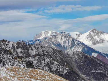 Alatau dağlarının manzarası, Tian Shan, Kazakistan