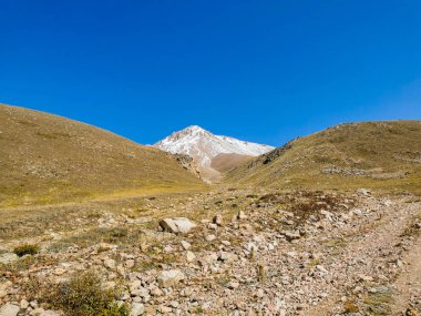 Alatau dağlarının manzarası, Tian Shan, Kazakistan