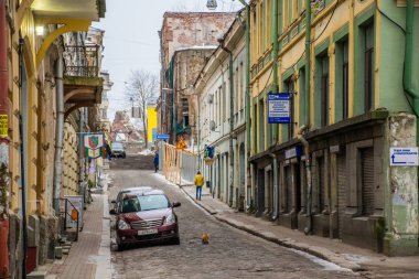 Gündüz vakti Viborg şehrinin yanından geçiyor, Rusya