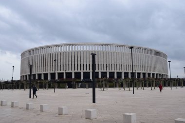 Gündüz Rusya 'nın Krasnodar şehrinin yanından geçiyor