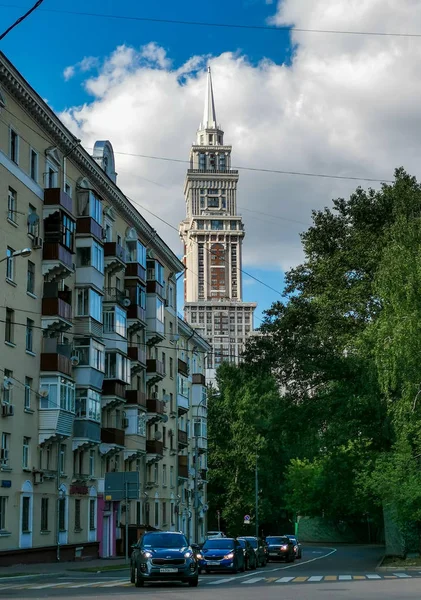 Вигляд Московської Міської Архітектури Туристична Концепція — стокове фото