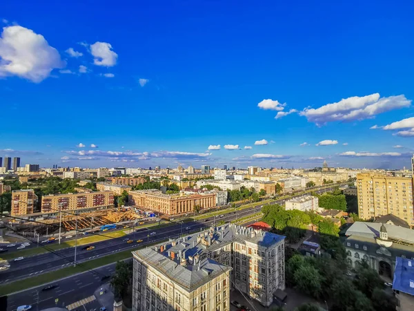 Вигляд Московської Міської Архітектури Туристична Концепція — стокове фото