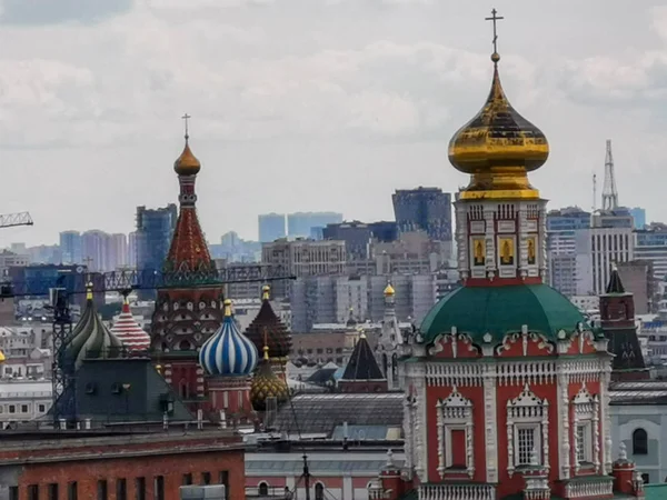 Вигляд Московської Міської Архітектури Туристична Концепція — стокове фото
