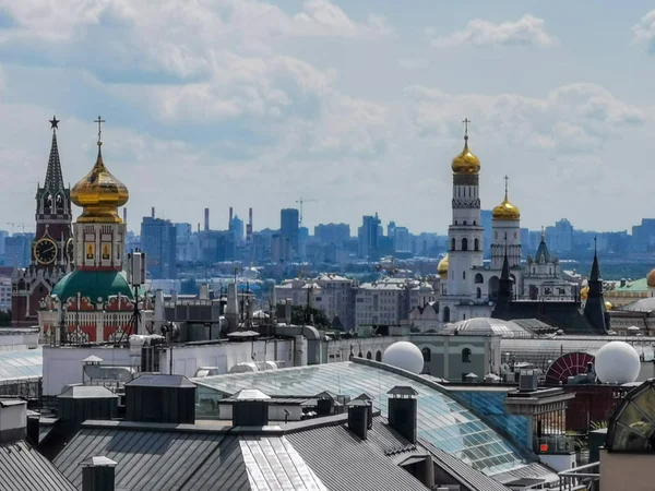 Вигляд Московської Міської Архітектури Туристична Концепція — стокове фото