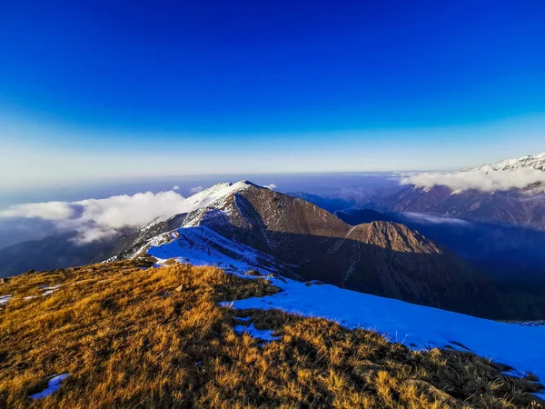 Malebný Pohled Alatau Hory Při Východu Slunce Tian Shan Kazachstán — Stock fotografie