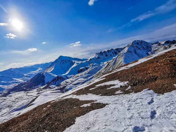 Widok Góry Alatau Tian Shan Kazachstan — Zdjęcie stockowe