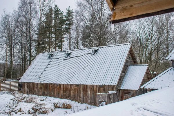 Ancien Village Médiéval Viborg Russie — Photo