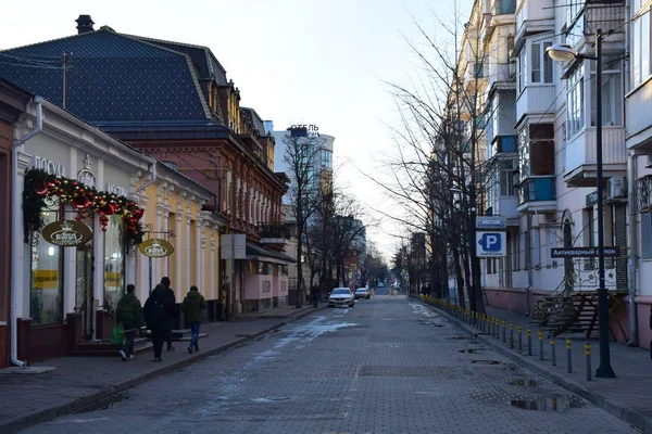 Caminando Por Ciudad Krasnodar Durante Día Rusia —  Fotos de Stock